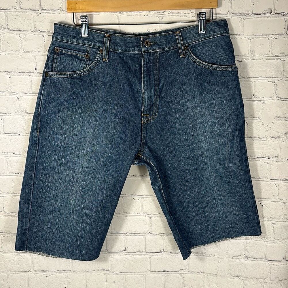 Ralph Lauren Mens Cut off Jean Shorts Jorts size 34 Denim rockabilly Country